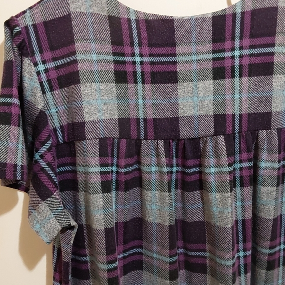🌺 Vintage Plaid Flannel Nightgown/Housedress/Loungewear - Picture 6 of 10